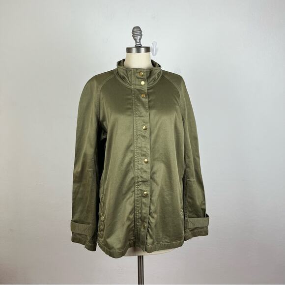 J. Crew Oliver Gold Accent Utility Jacket - Picture 1 of 8